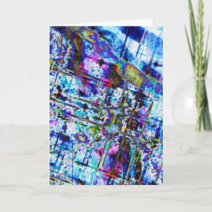 Cartão De Agradecimento Sombras das placas de nota azul