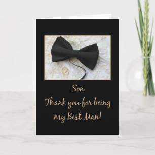Cartão De Agradecimento son    best man thank you
