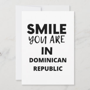 Cartão De Agradecimento SORRISO QUE VOCÊ ESTÁ NA República Dominicana