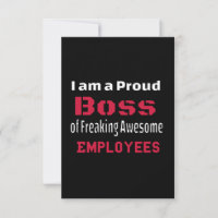Sou um Chefe Orgulhoso de Empregados Admiráveis