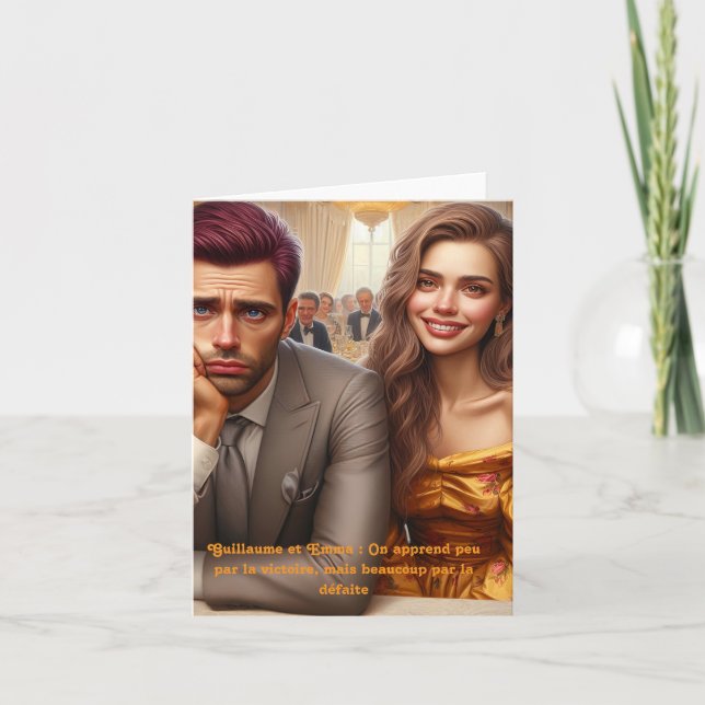 Cartão De Agradecimento Soutien et Espoir, carte pour tous (Frente)