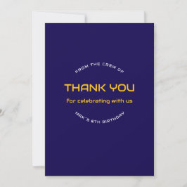 Cartão De Agradecimento  Space Explorer Astronaut Birthday Thank You Card 