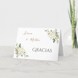Cartão De Agradecimento Spanish Boho Wedding Thank you card