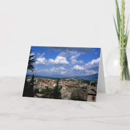 Cartão De Agradecimento Spoleto Úmbria Itália