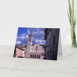 Cartão De Agradecimento Spoleto Úmbria Itália