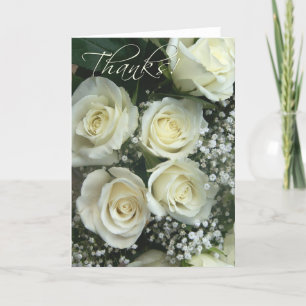 Cartão De Agradecimento Spray of cream rose Thank you notes!