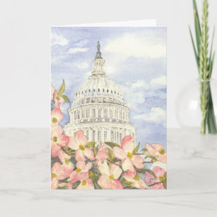 Cartão De Agradecimento Spring at the Capitol Thank You Card