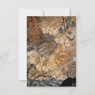 Cartão De Agradecimento “Sprites do Vento” por Arthur Rackham