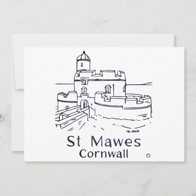 Cartão De Agradecimento St Mawes Castle card (Frente)