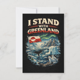 Cartão De Agradecimento Stand with Greenland