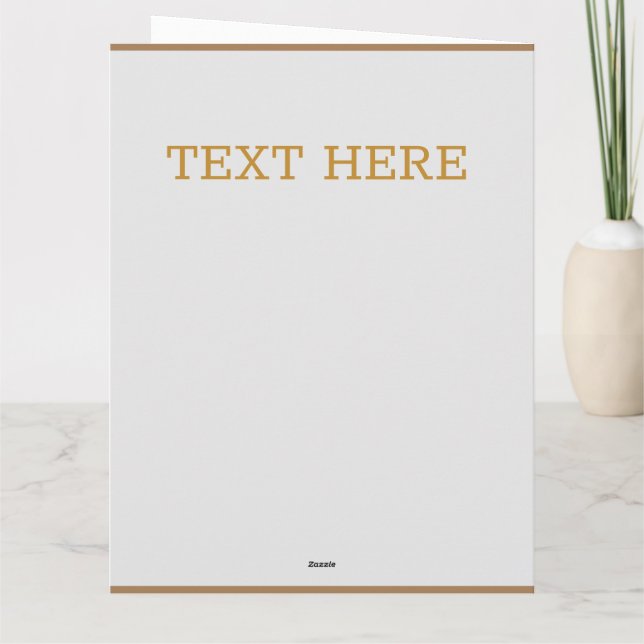 Cartão De Agradecimento Star gold custom Flat Thank You Card (Verso)