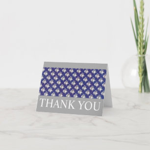 Cartão De Agradecimento Star Pattern OBRIGADO