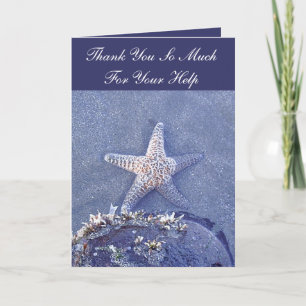 Cartão De Agradecimento Starfish Thank You Card