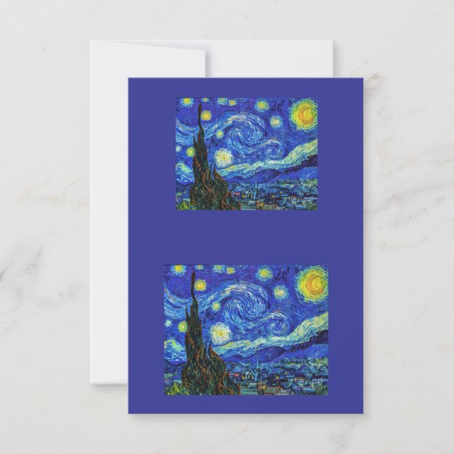 Cartão De Agradecimento Starry Night (Frente)