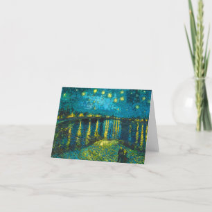 Cartão De Agradecimento Starry Night Over the Rhone por After Van Gogh