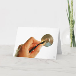 Cartão De Agradecimento Stethoscoop in een hand voor een ziekenhuis sfeer.