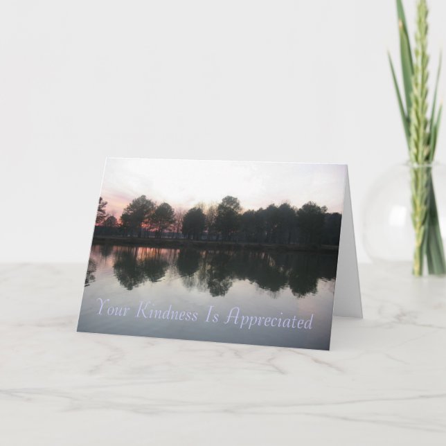 Cartão De Agradecimento "Sua bondade é apreciada " (Frente)