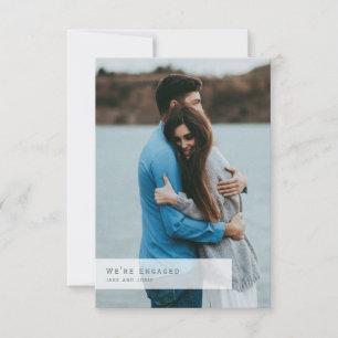 Cartão De Agradecimento Sua festa de noivado fotográfica