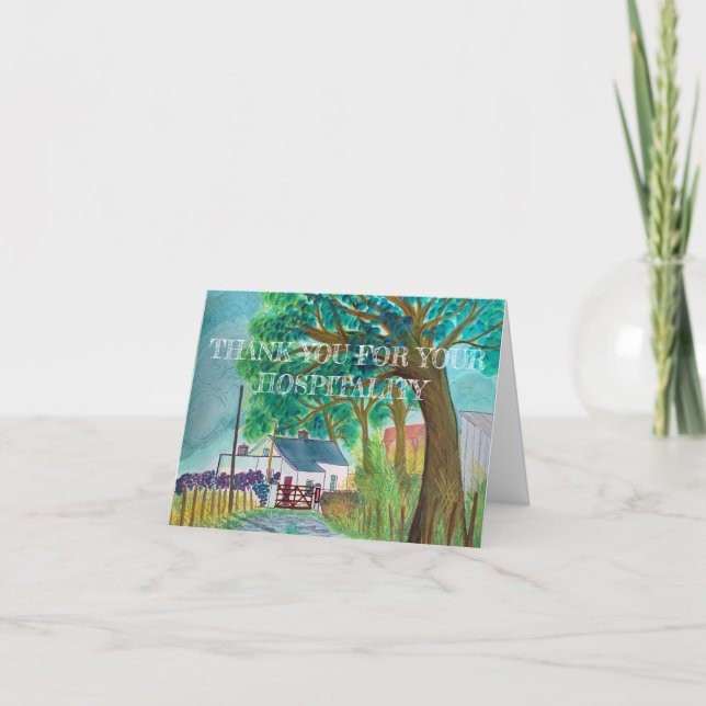 Cartão De Agradecimento Sua Generosidade Irlandesa Significa Tanto (Frente)