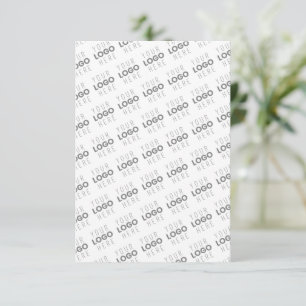 Cartão De Agradecimento Sua imagem/logotipo iluminado automaticamente + pa