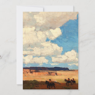 Cartão De Agradecimento "Summer Cloud" Arte Ocidental por Edgar Payne