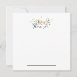 Cartão De Agradecimento Summer Floral Obrigado Notecard