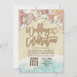 Cartão De Agradecimento Summer Sandy Beach Chá de panela Starfish