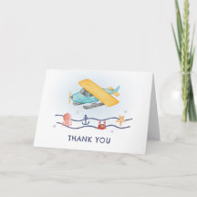 Summer Travel Adventure Sea Airplane Baby Shower