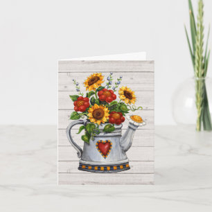 Cartão De Agradecimento Sunflower Thank You or Blank Note