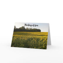 Sunny Thoughts Christian Sunflower Card