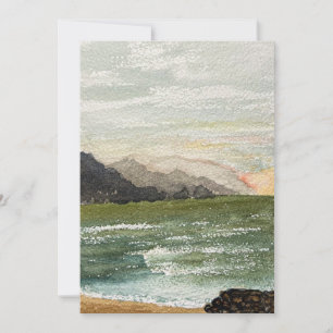 Cartão De Agradecimento Sunset em Puerto Vallarta - 5 pol x 7 em Watercolo