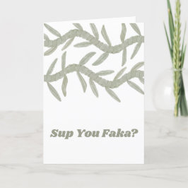 Cartão De Agradecimento Sup, Faka?