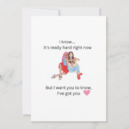 Cartão De Agradecimento Suporte de Amigo para Amigo em duros