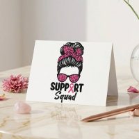 Suporte Squad Laço Rosa Design de Coque Desgrenhad