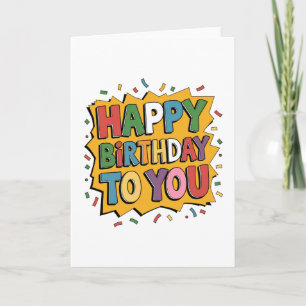 Cartão De Agradecimento Surpresa de Histórias Feliz Aniversário