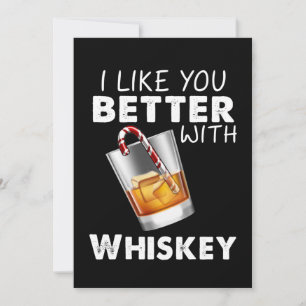 Cartão De Agradecimento Suspensão  Gosto Mais De Você Com Whiskey
