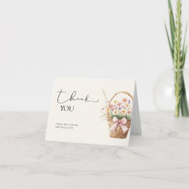 Cartão De Agradecimento Sweet Farmers Market Floral Shower Thank You Card
