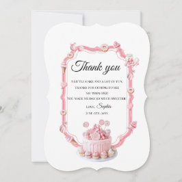 Cartão De Agradecimento Sweet One Birthday