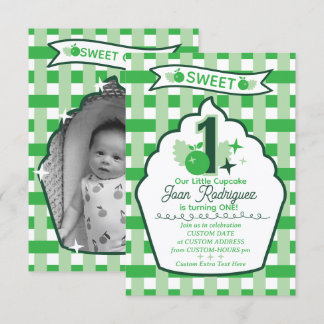 Cartão De Agradecimento Sweet One Photo Invitations Flat Thank You Card