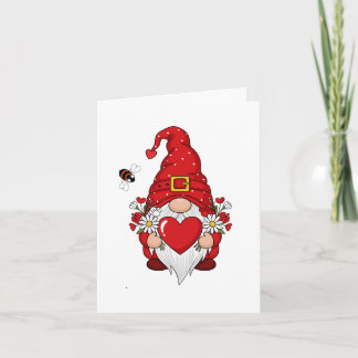 Cartão De Agradecimento Sweet Valentine Gnome Heart Thank You Card