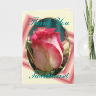 Cartão De Agradecimento SweetheartRose-customize-any occasion