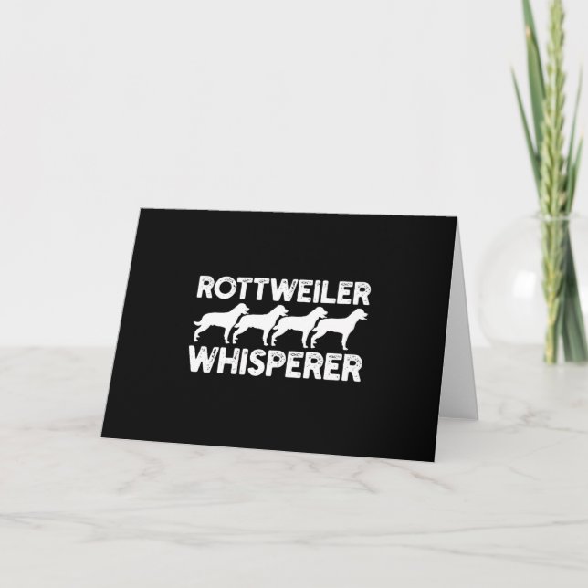 Cartão De Agradecimento T-Shirt Rottweiler (Frente)