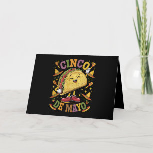 Cartão De Agradecimento Taco Dançante Engraçado Festa Cinco De Mayo