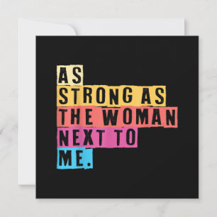 Cartão De Agradecimento Tão Fortes Quanto As Mulheres Ao Meu Lado Empodera