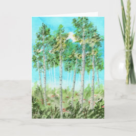 Cartão De Agradecimento Tarde Aspens