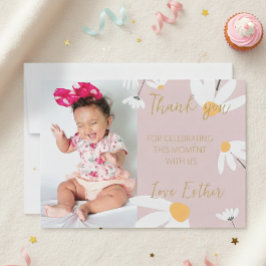 Cartão De Agradecimento Tarjeta De Agradecimiento Boho Daisy Thank You,  T