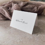 Cartão De Agradecimento Tarjeta de Agradecimiento de Boda Española<br><div class="desc">Esta tarjeta de agradecimiento de boda española es perfecta para una boda moderna. El diseño,  sencillo y elegante,  presenta una tipografía clásica y linda en blanco y negro.</div>