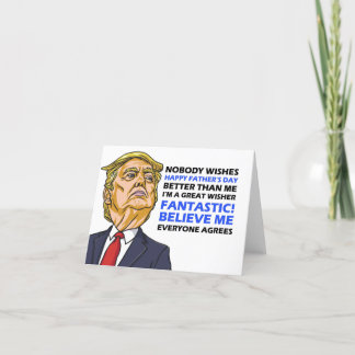 Cartão De Agradecimento Tarjeta Funny Fathers Day Card - Donald Trump Card