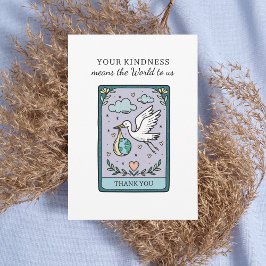 Cartão De Agradecimento Tarot The World Baby Shower