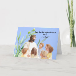 Cartão De Agradecimento Tchau de bom para Parish Priest Card